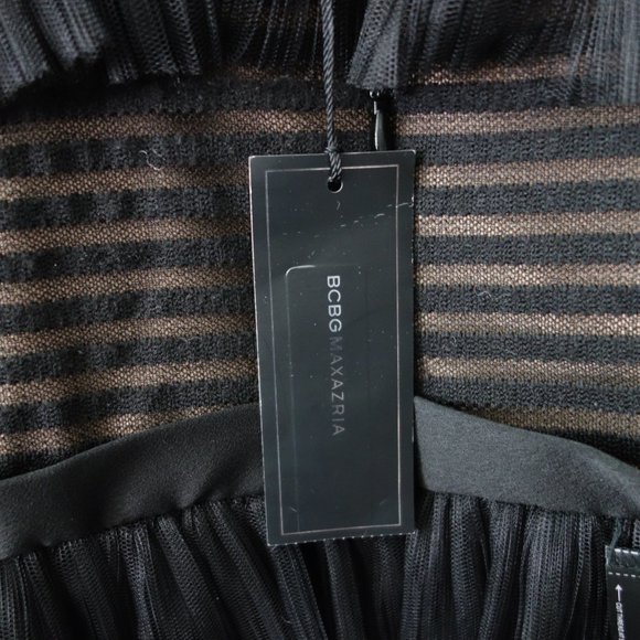 BCBG MAXAZRIA GEI63M77-001 032018 "RENA" BLACK SIZE 6 DRESS *NEW WITH TAGS* - Picture 4 of 14